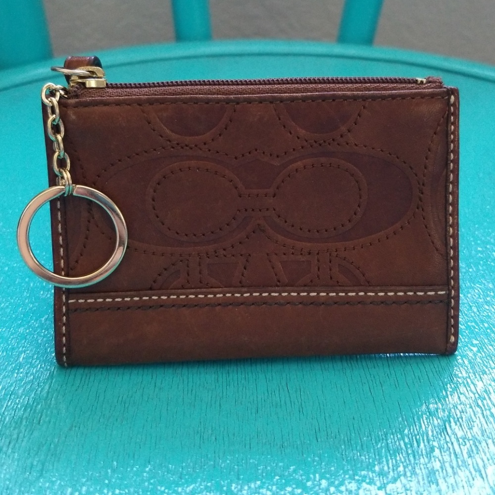 Coach change and card holder
